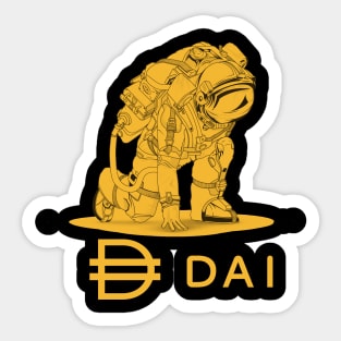 Dai  Crypto Dai  Token Dai  Cryptocurrency coin token Sticker